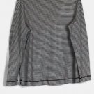 Westbound Black White Stripe Women's Long Sleeve Pullover Top High Neck XL 044