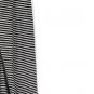 Westbound Black White Stripe Women's Long Sleeve Pullover Top High Neck XL 044