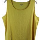 St John's Bay Yellow Women's Tank Top Sleeveless Pullover 2X 018 St John's Bay Yellow Women's Tank Top Sleeveless Pullover 2X 018