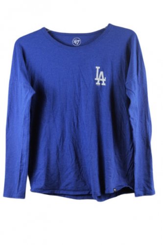 47 Los Angeles Blue Women's Long Sleeve Casual Shirt Pullover Large 017