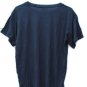 Ambiance Black Women's Short Sleeve Shirt Pullover Slit Sides Size Small 016