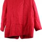 Jennifer Moore Red Women's Career Blazer Padded Shoulder One Button 16W 059