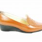 Comfortview Flex Women's Wedges Brown Leather Slip On Comfort Shoes Size 11M