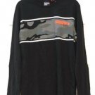 Super Dry Black Men's Core Logo Camo Stripe Long Sleeve Tee Size Large  012