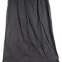 Carole Little Black Women's Maxi Skirt Pull On Elastic Waist Linen Blend 2X 021