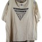 Produce Co Tan Women's Blouse Tank Top 2 Piece 1X 060