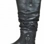 Easy Street Women's Vim Knee High Black Riding Boots Side Zip Size 6.5 M S242