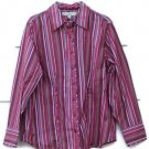 Tommy Hilfiger Multicolor Striped Women's Shirt Long Sleeve Size 16  022