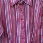 Tommy Hilfiger Multicolor Striped Women's Shirt Long Sleeve Size 16  022