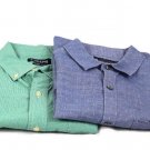Chaps Marc Anthony 2 Men's Short Sleeve Dress Shirts Size Large 016 Chaps Marc Anthony 2 Men's Short Sleeve Dress Shirts Size Large 016
