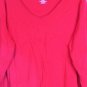 Venezia Red Women's Casual Pullover Long Sleeve Shirt 18/20 041