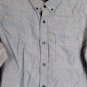 Banana Republic Light Gray Men's Long Sleeve Dress Shirt Medium 015