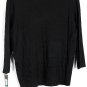 Merona Black Women's Top Blouse Long Sleeve V Neck 2X 004
