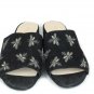 Nine West Women's Black Rahas Sandals Slip On Open Toe Back Leather Upper 10M