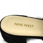 Nine West Women's Black Rahas Sandals Slip On Open Toe Back Leather Upper 10M