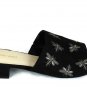 Nine West Women's Black Rahas Sandals Slip On Open Toe Back Leather Upper 10M