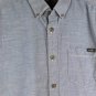 Eddie Bauer Classic Fit Blue Men's Dress Shirt Short Sleeve Button Down L  002