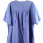 The Produce Co Blue Women's Casual Top Blouse Button Up Short Sleeve One Size 55