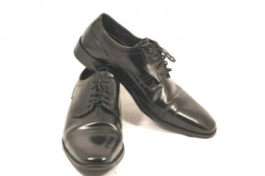 Stacy Adams Men's Shoes Black Leather Upper Cap Toe Oxford Lace Up 10.5 M