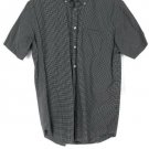 Van Heusen Black Men's Dress Shirt Short Sleeve Button Down Size Medium 011 Van Heusen Black Men's Dress Shirt Short Sleeve Button Down Size Medium 011