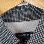 Van Heusen Black Men's Dress Shirt Short Sleeve Button Down Size Medium  011