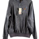 Duckster Gray Women's Windbreaker Jacket Full Front Zip XL 048