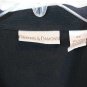Draper's & Damon's Black Women's Short Padded Sleeve Top Blouse 2X 039
