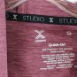 Xersion Studio Burgundy Red Women's Quick Dri Sweatshirt Hooded Small 005