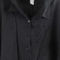Sag Harbor Black Women's Button Up Blouse Collared Short Sleeve 2X 055
