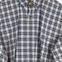 Eddie Bauer Blue Plaid Men's Long Sleeve Dress Shirt Button Down Small 014