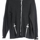Emma James Black Womens' Cardigan Sweater Full Front Buttons Closure  2X  039