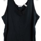 Erika Taylor II Black Women's Tank Top Camisole Pullover 1X 060