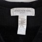 Jones New York Sport Black Women's Stretch Sweater Button Up 2X 055