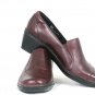 Clarks Women's Comfort Shoes Wedges Red Leather Slip On Size 9.5 M