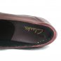 Clarks Women's Comfort Shoes Wedges Red Leather Slip On Size 9.5 M