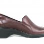 Clarks Women's Comfort Shoes Wedges Red Leather Slip On Size 9.5 M