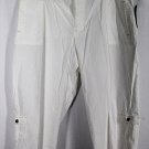J H Collectibles White Women's Cropped Capri Pants Size 20W 027