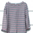 Old Navy Multicolor Striped Women's Top Shirt  Boat Neck Size Medium  012