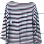 Old Navy Multicolor Striped Women's Top Shirt  Boat Neck Size Medium  012