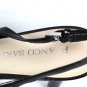 Franco Sarto Black Women's Sling Back Heels Shoes Sandals Open Toe 9.5M