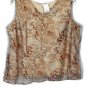 ConradC Brown Women's Sleeveless Blouse Lined Pullover Size 18 025