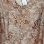 ConradC Brown Women's Sleeveless Blouse Lined Pullover Size 18 025