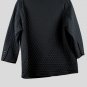 Gallery Black Women's Quilted Jacket Front Pockets Snap Closure XL