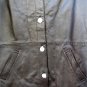 Centigrade QVC Style Women's Chocolate Brown Leather Coat Jacket Size Large