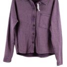 Cut & Paste Purple Women's Long Sleeve Shirt Full Button Closure X Small 019 Cut & Paste Purple Women's Long Sleeve Shirt Full Button Closure X Small 019