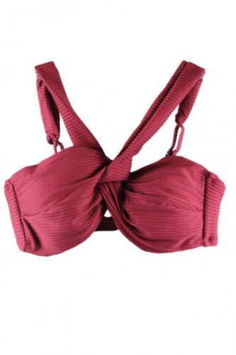 Time and Tru Red Women's Convertible Plus Top Bra Size 1X 052