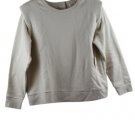a.n.a A New Approach Tan Women's Sweatshirt Touch Back Fastener OX 052