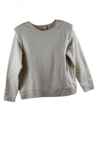 a.n.a A New Approach Tan Women's Sweatshirt Touch Back Fastener OX 052