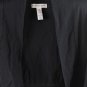 Ambiance Apparel Black Women's Cropped Light Blazer Open Front 1X 055