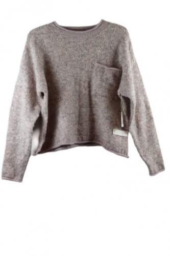 a.n.a a new approach Women's Knit Pullover Sweater Front Pocket Large 053